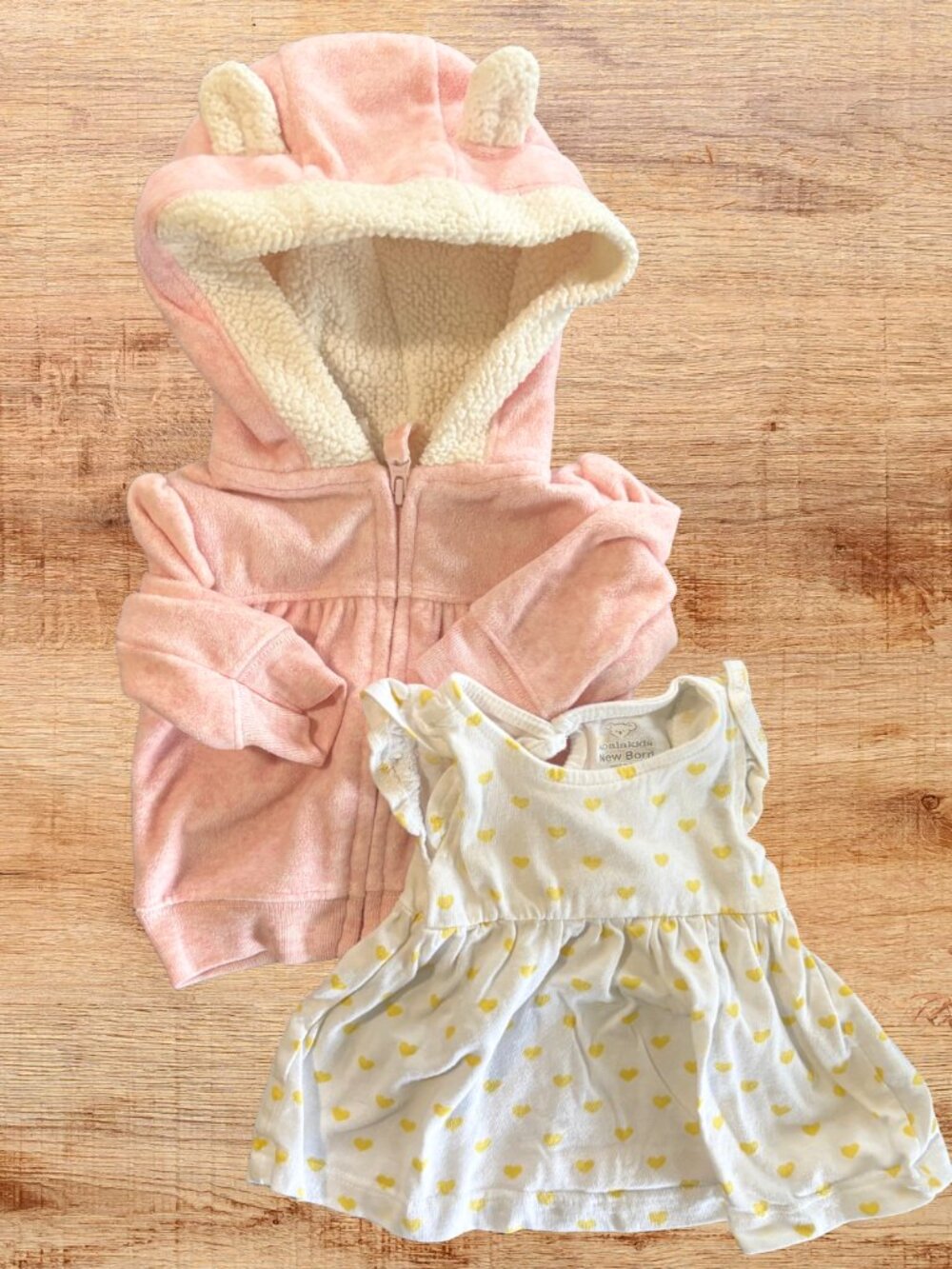 Newborn Top Bundle Carter's & Koala Kids Hoodie Shirt 2 Pack